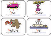 letter-Vv-mini-flashcards